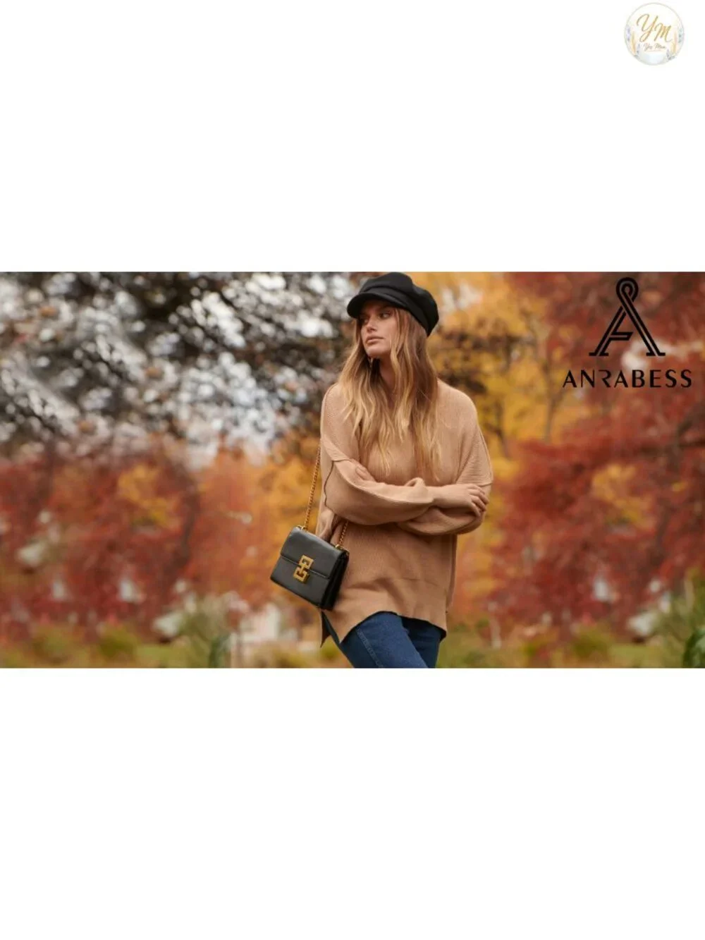 Oversized Knit Sweater Batwing Long Sleeve Crew Neck Side Slit Pullover Casual